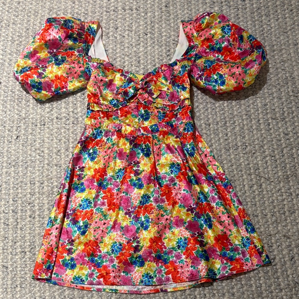 Floral Puff Sleeve Dress for love and lemons